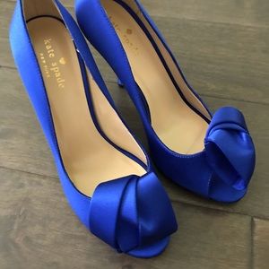 Kate Spade Blue Open Toe Pump
